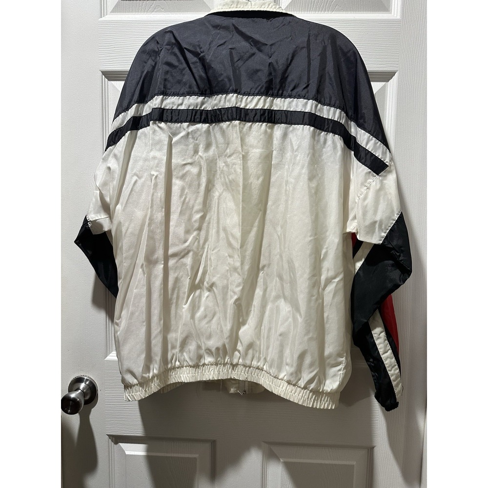Vtg Wilson‎ Windbreaker Jacket 90s Spell Out Rec White Blue Size XL - Picture 7 of 9